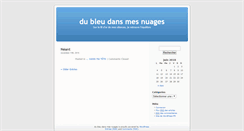 Desktop Screenshot of dubleudansmesnuages.com